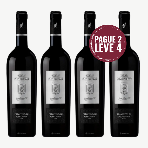Kit 4 Vinhos Gran Maestro Primitivo di Manduria DOC