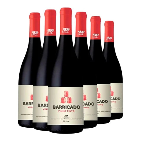 Kit 6 Garrafas Vinho Tinto Português Barricado 750ML