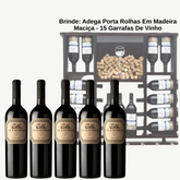 El Enemigo Malbec + BRINDE: Adega Porta Rolhas Em Madeira Maciça - Suporta 15 Garrafas De Vinho