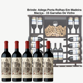 Catena Zapata Malbec Argentino + BRINDE: Adega Porta Rolhas Em Madeira Maciça - Suporta 15 Garrafas De Vinho