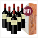 Kit Leve 6 Pague 4 Vinhos Angélica Zapata Malbec Alta Caixa de Madeira