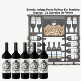 Cordero Con Piel de Lobo Malbec + BRINDE: Adega Porta Rolhas Em Madeira Maciça - Suporta 15 Garrafas De Vinho
