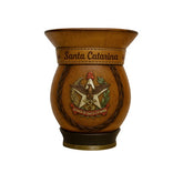 Cuia de Chimarrão Personalizada Santa Catarina