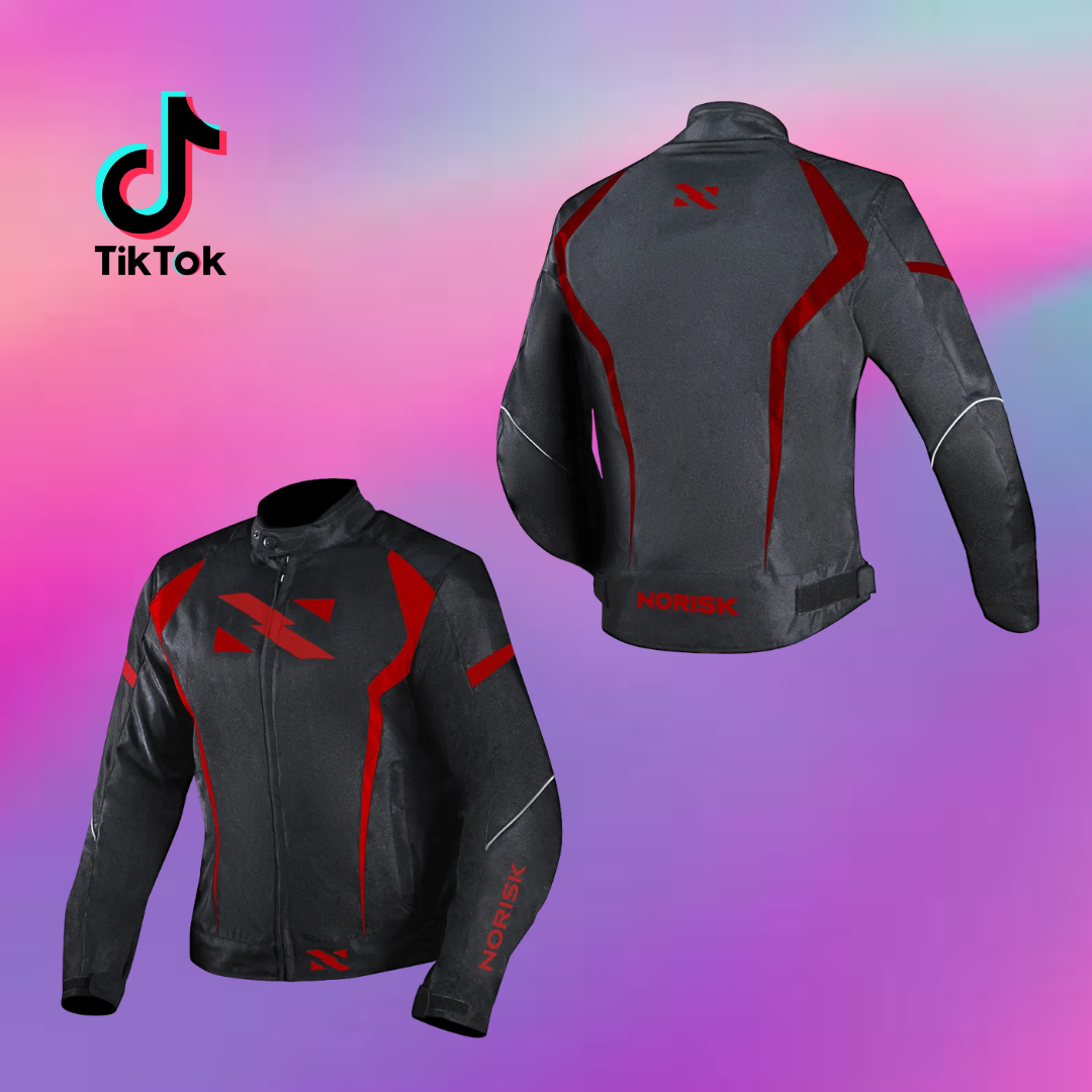 Jaqueta Norisk Nr-01 Preto Vermelho