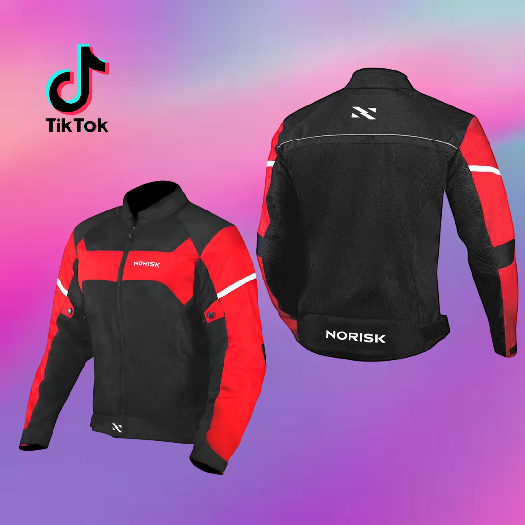 Jaqueta Norisk Nr-02 Preto Vermelho