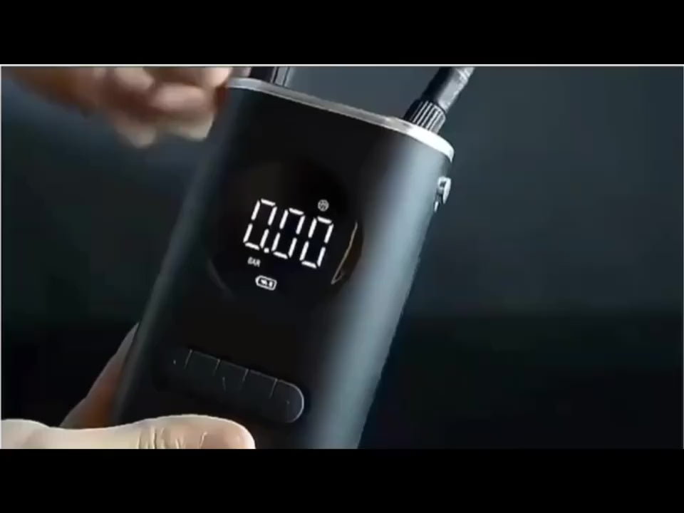 Inflador de Pneus Portátil Mini Sem Fio, Compressor Elétrico para Carro, Moto e Bicicleta